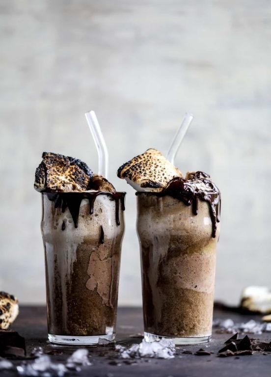 Toasted Marshmallow Ice Cream Root Beer Float