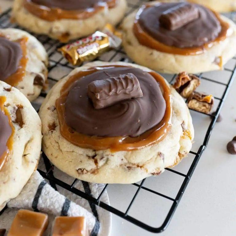 Toffee Almond Crumbl Cookies