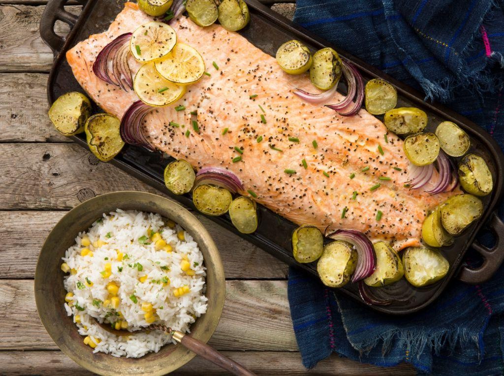 Tomatillo-Glazed Salmon
