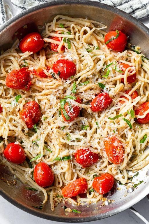 Tomato Basil Hearts of Palm Bucatini