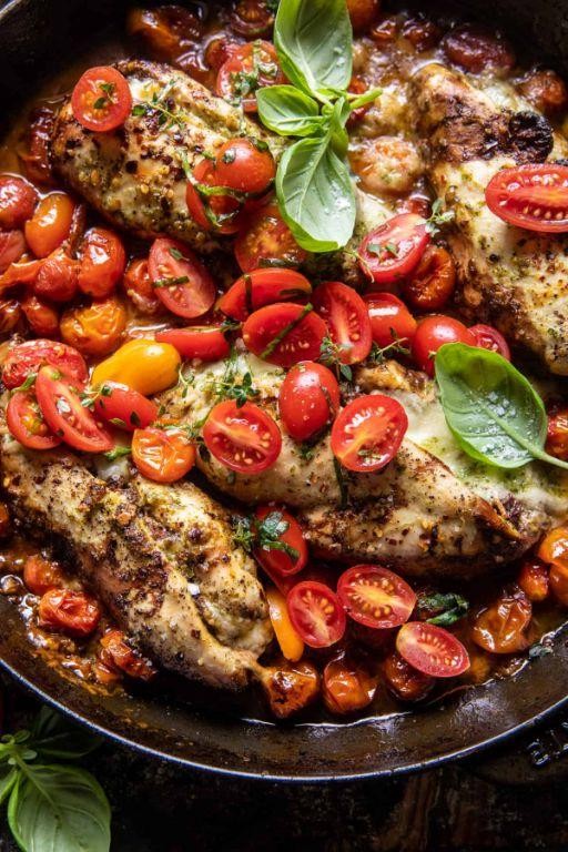 Tomato Basil Stuffed Chicken Breast