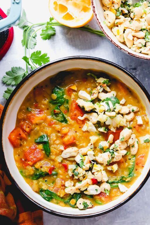 Tomato Dal Bhat with Fresh Herbs and Lemon