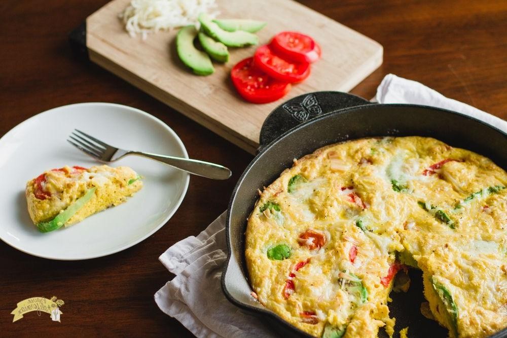 Tomato and Avocado Frittata
