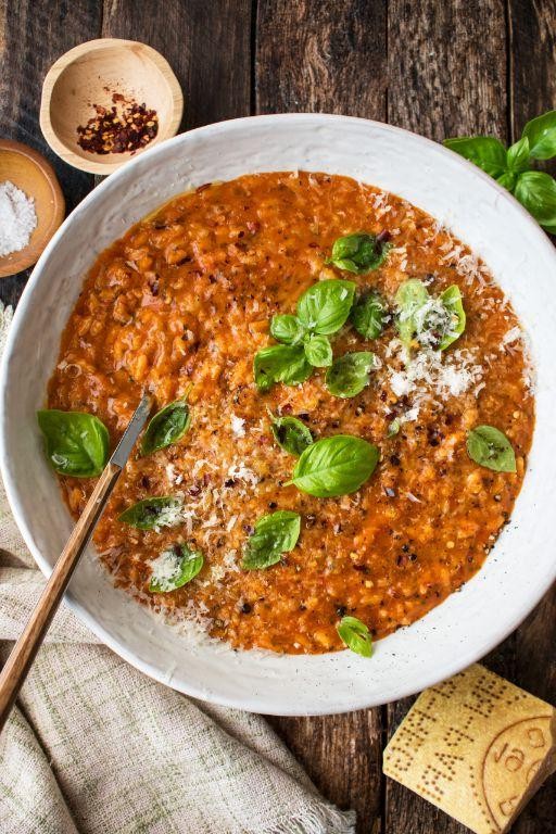 Tomato and Basil Risotto