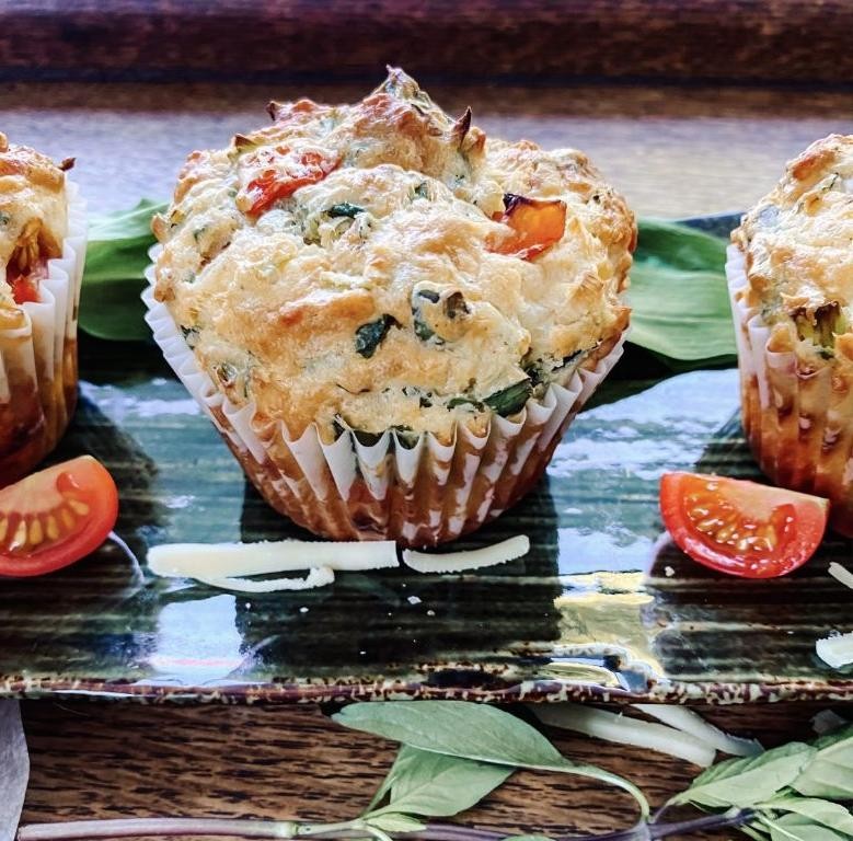 Tomato and Cheddar Muffins