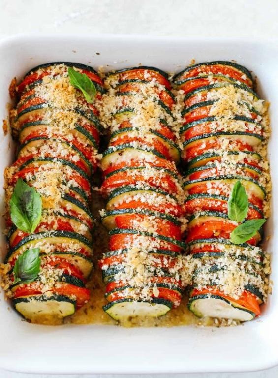 Tomato and Zucchini Bake