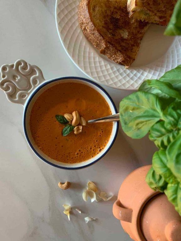 Tomato and Zucchini Vita Mix Soup