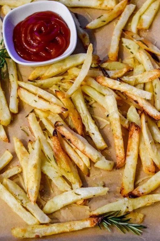 Truffle Oil Pommes Frites with Rosemary