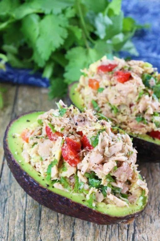 Tuna Stuffed Avocados