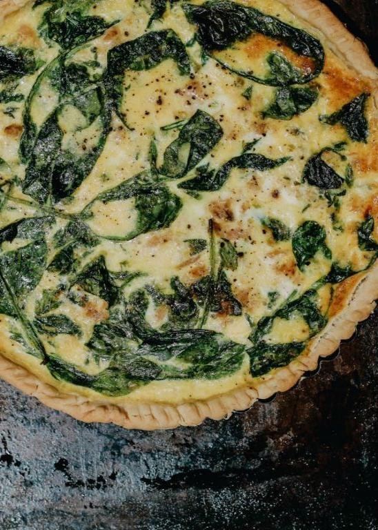 Tuna and Spinach Quiche