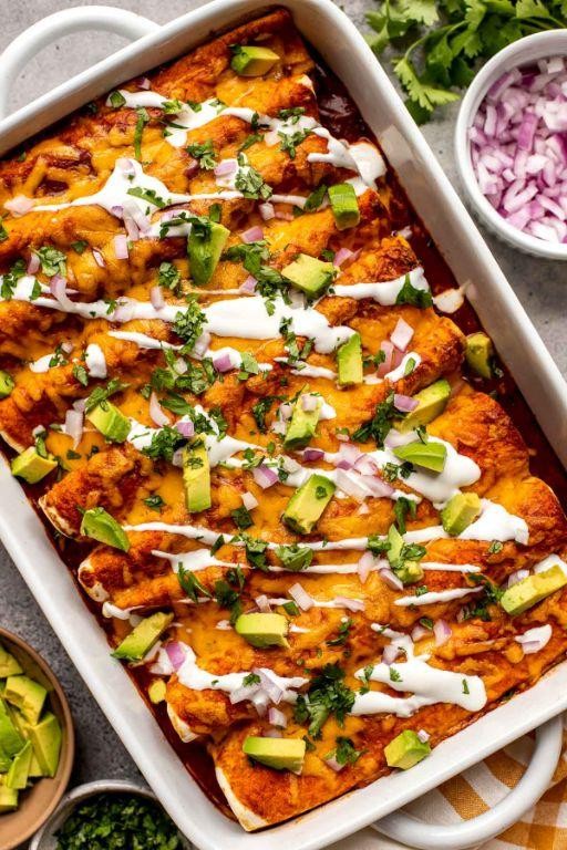 Turkey and Black Bean Enchilada Casserole