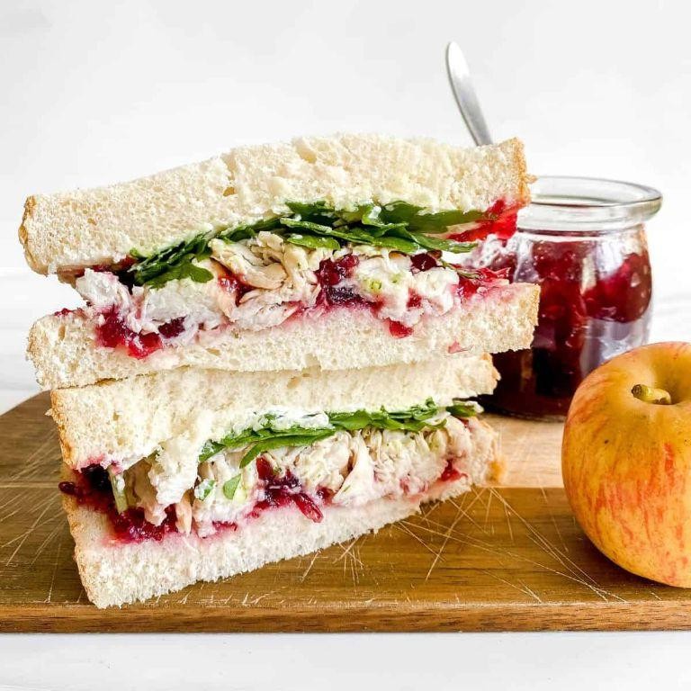 Turkey and Cranberry Panini with Cream Cheese