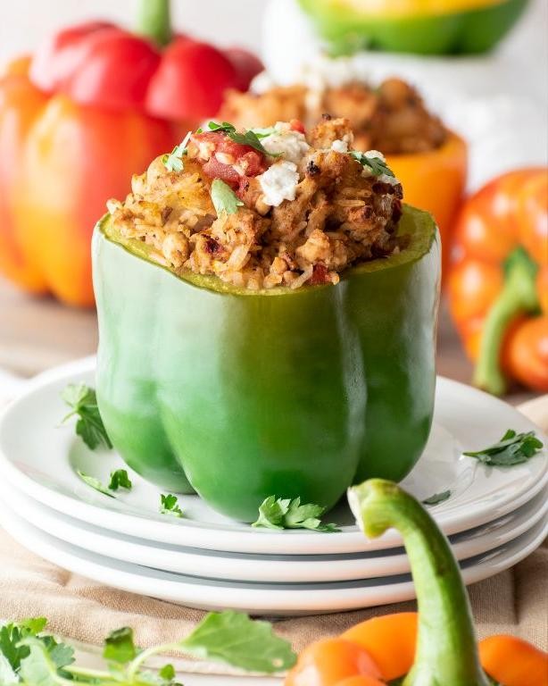 Turkey and Gnocchi Stuffed Peppers