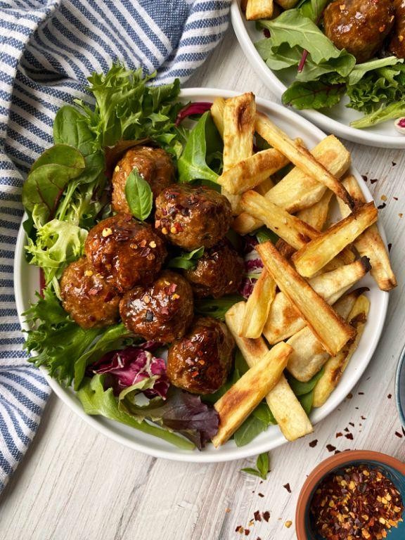 Turkey and Herb Meatballs Without Eggs