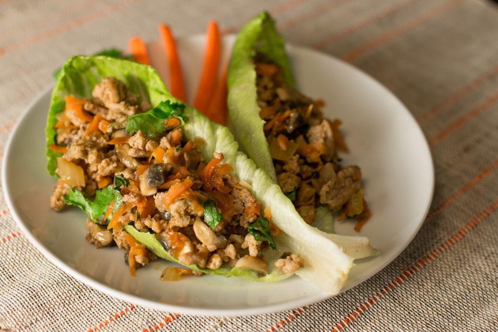 Turkey and Vegetable Lettuce Wraps