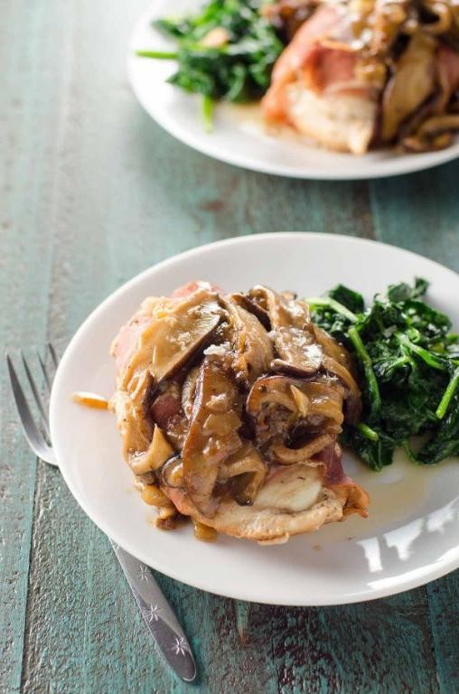 Veal Marsala Stuffed with Prosciutto and Mozzarella