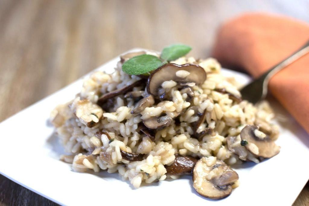 Veal Marsala and Mushroom Risotto