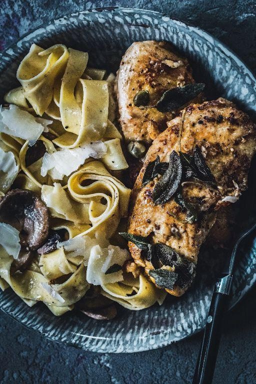 Veal Piccata with Brown Butter and Sage