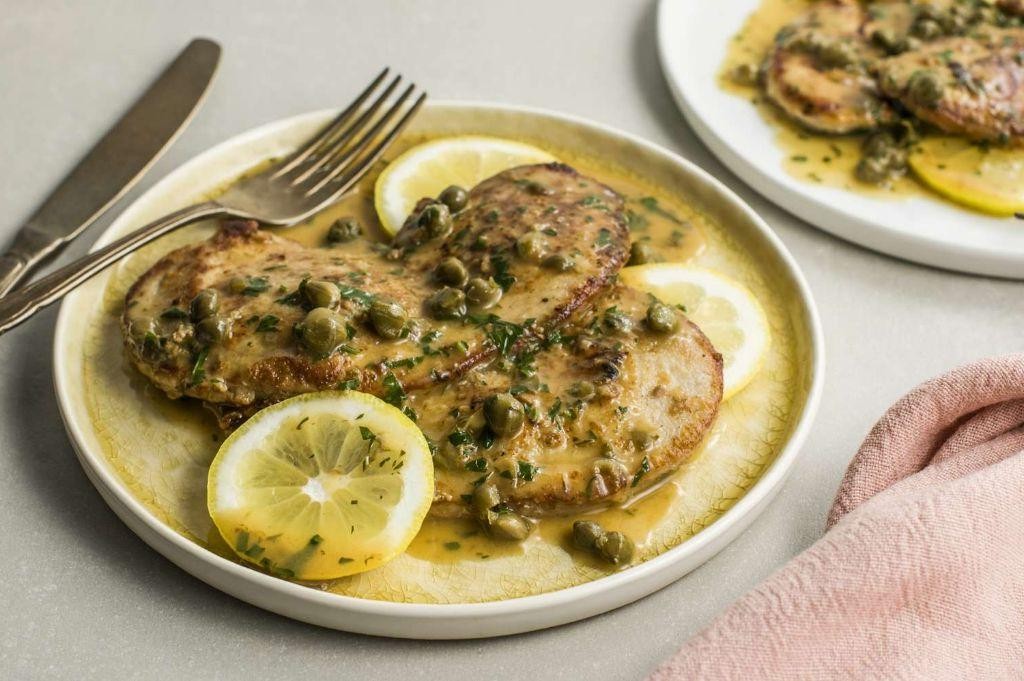 Veal Piccata with Lemon Caper Butter Sauce