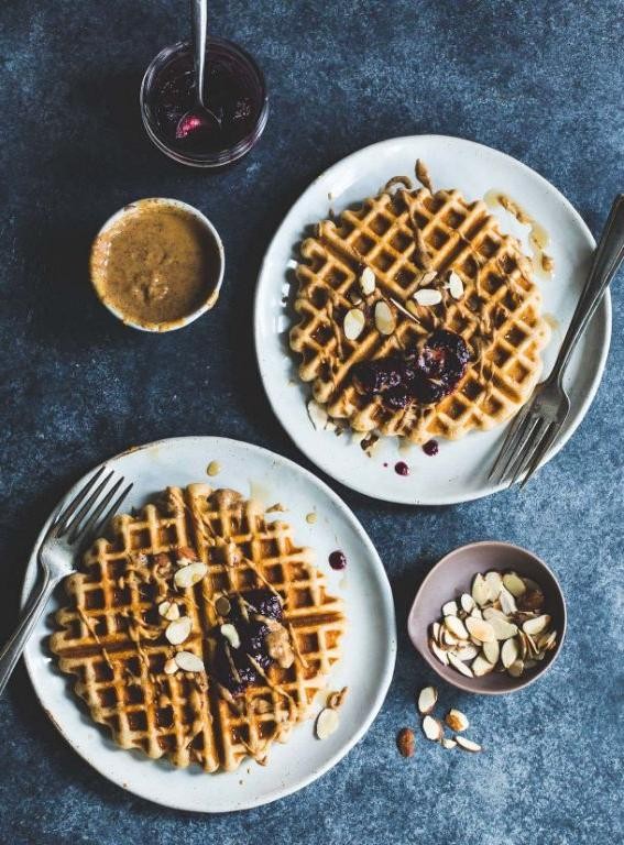 Vegan Brown Rice Flour Waffles