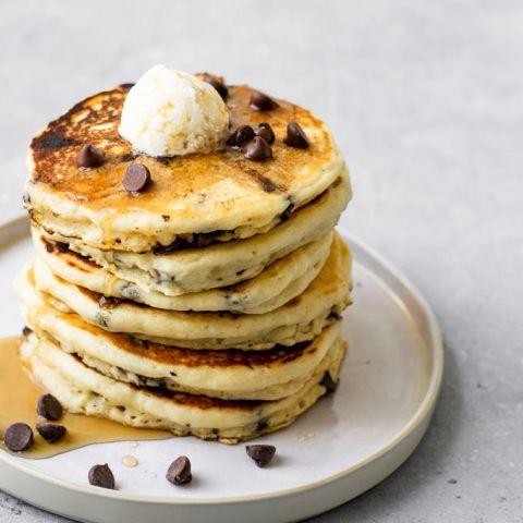 Vegan Chocolate Chip Pancakes