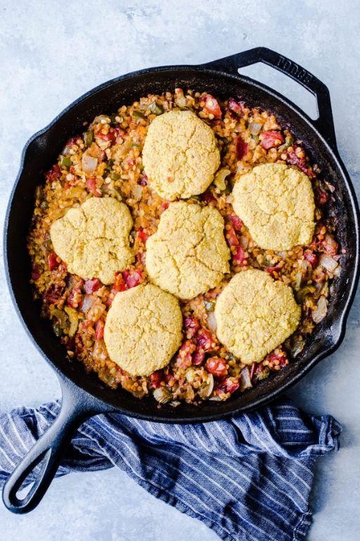 Vegan Lentil and Sweet Corn Breakfast Bake
