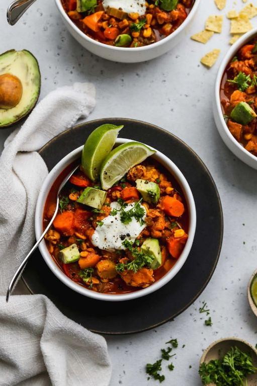 Vegan No Bean Chili with Quinoa