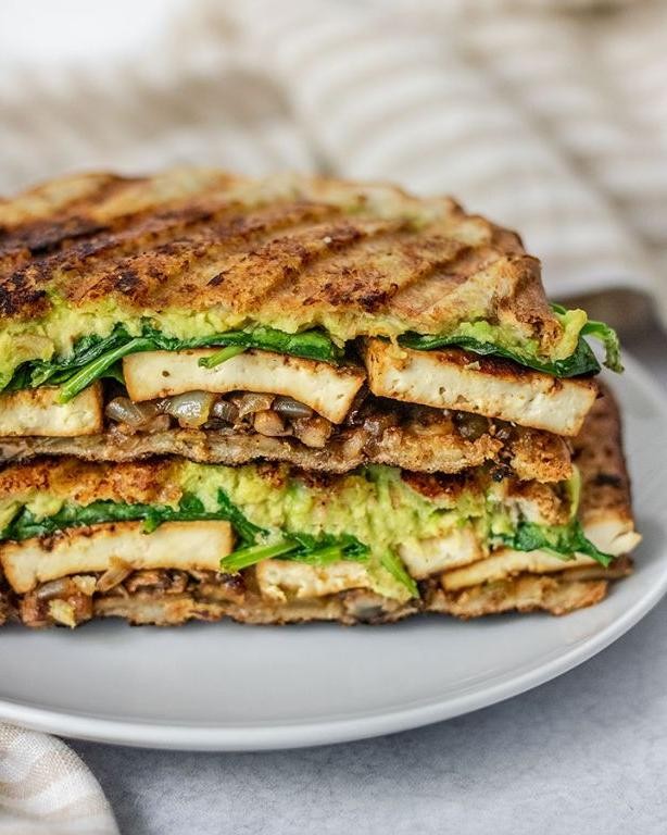 Vegan Tofu and Veggie Panini