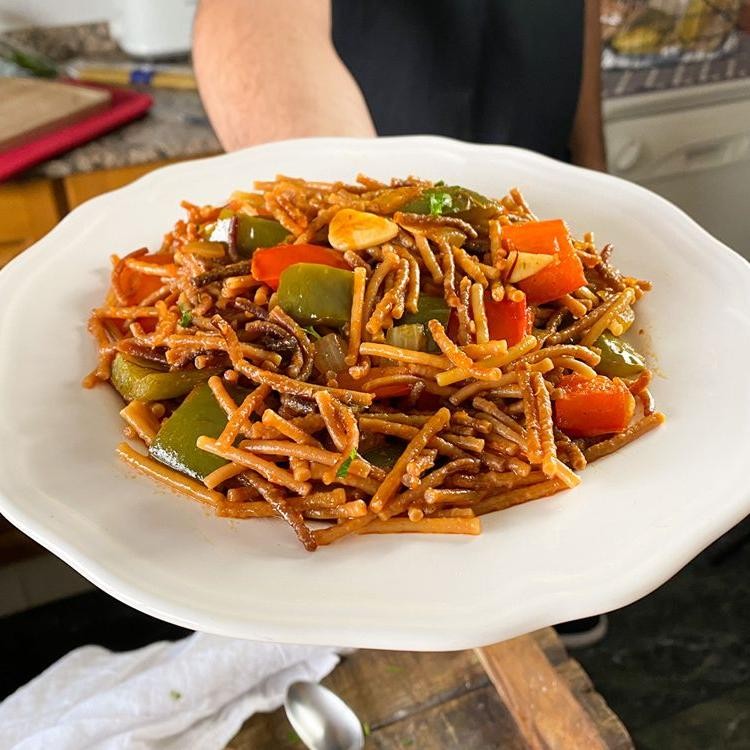 Vegetable Fideo Stir-Fry