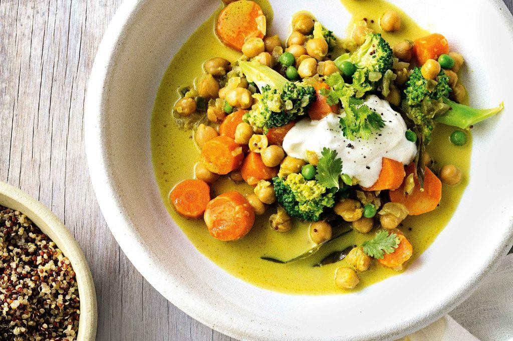 Vegetable and Chickpea Coconut Curry