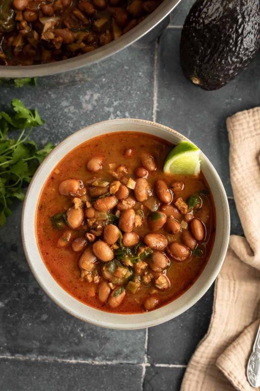 Vegetarian Charro Beans with Chipotle