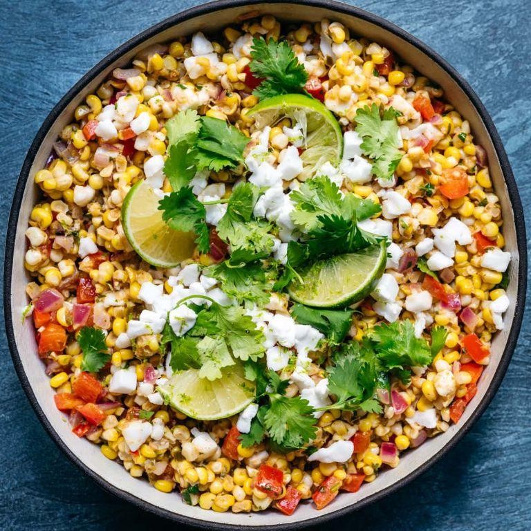 Vegetarian Mexican Street Corn Salad