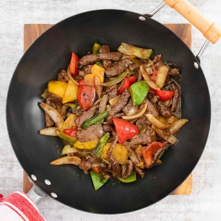 Venison Round Steak Stir-Fry with Vegetables
