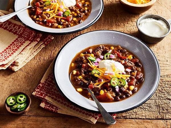Venison Round Steak and Black Bean Chili