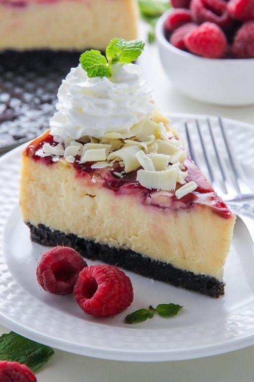 White Chocolate Raspberry Cheesecake