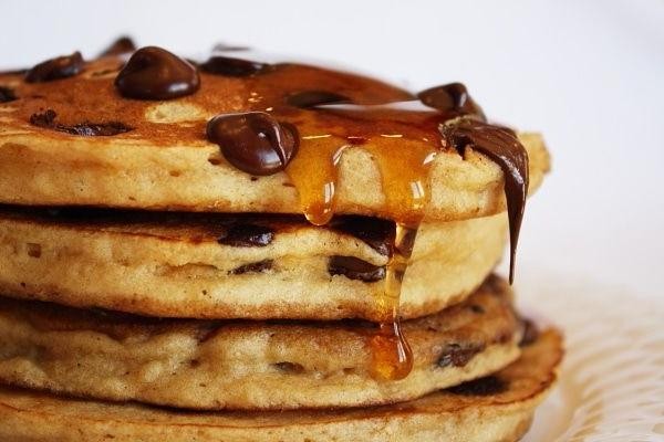 Whole Wheat Chocolate Chip Pancakes