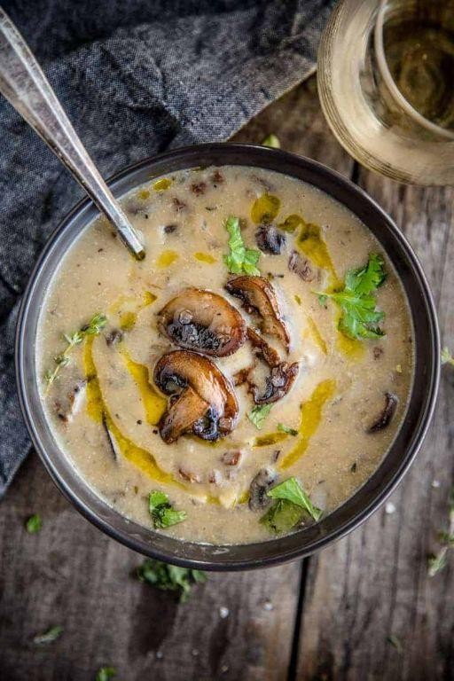 Wild Mushroom and Thyme Soup
