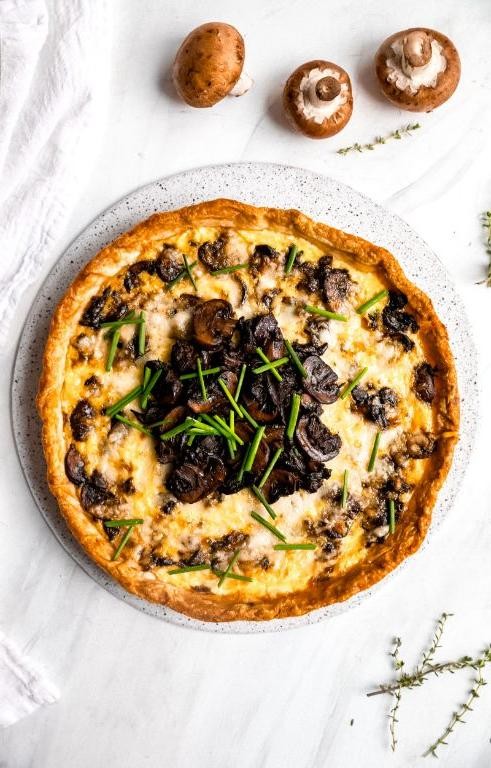 Wild Mushroom and Thyme Tart