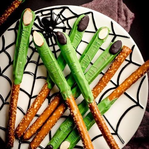 Witch Finger Pretzel Rods