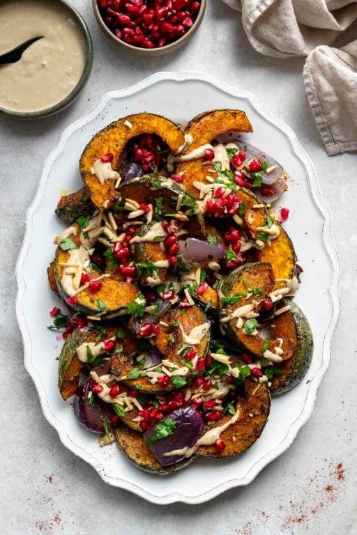 Zaatar Roasted Pumpkin with Feta Crumble