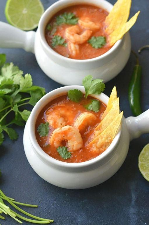 Zesty Lime and Shrimp Taco Soup