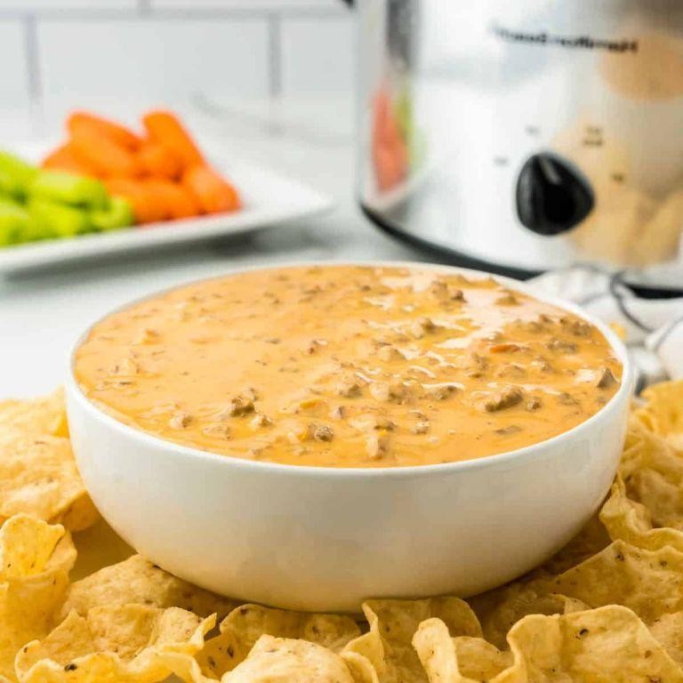 Zesty Salsa Hamburger Dip