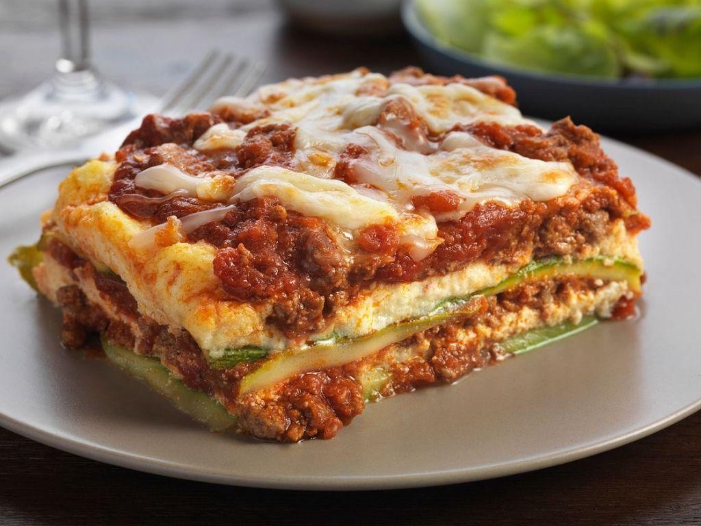 Zucchini Lasagna with Ground Beef and Ricotta