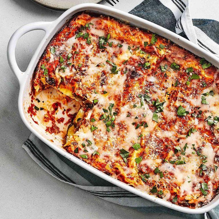 Zucchini Lasagna with Ricotta and Spinach