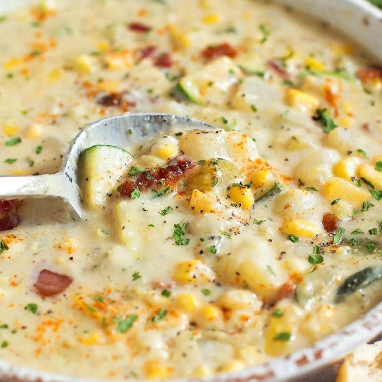 Zucchini and Corn Chowder