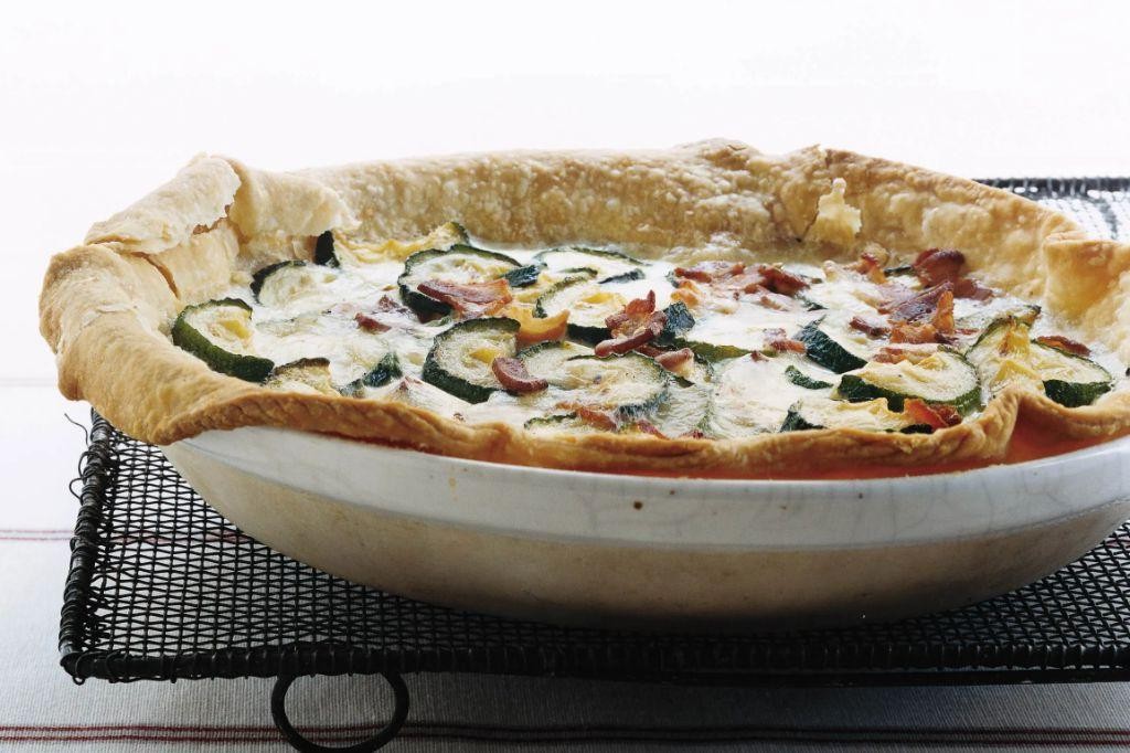 Zucchini and Gruyere Quiche