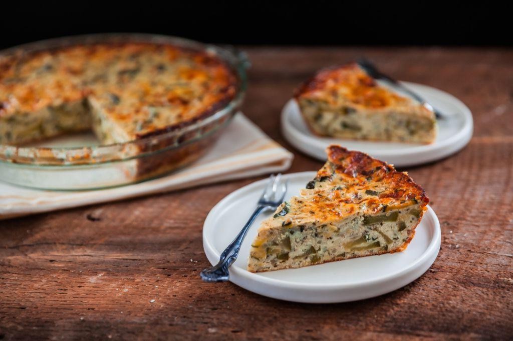 Zucchini and Herbed Quiche