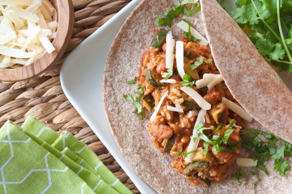 Zucchini and Pinto Bean Burritos