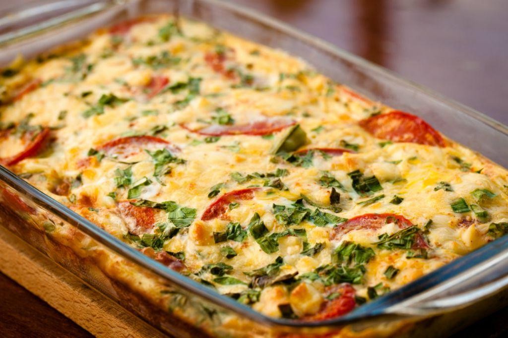 Zucchini and Tomato Vegan Breakfast Bake