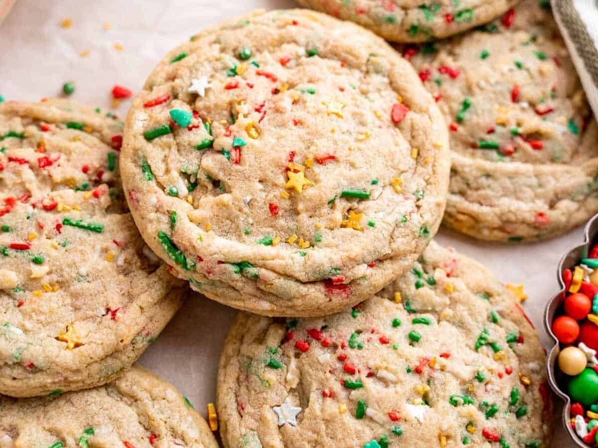 Soft Sugar Cookies with Sprinkles